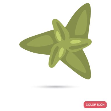 Web ve mobil tasarım için renk düz simge kekik yaprakları