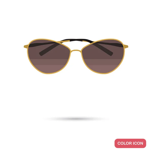 Кольорова плоска піктограма сонцезахисних окулярів для веб- та мобільного дизайну — стоковий вектор