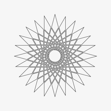 soyut geometrik dairesel şekil