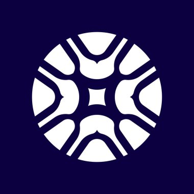 Eşsiz Zarif Mandala Deseni Siyah