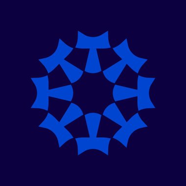 Mavi ve beyaz arkaplanın vektör çizimi