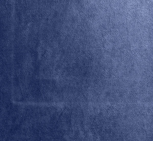 Textura Fragmento Azul Fondo Cuero Marco Completo — Foto de Stock