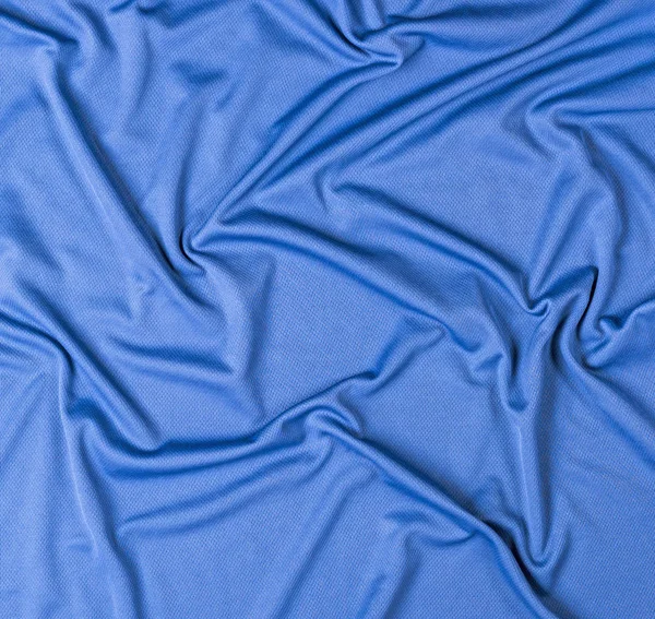 Kusut Biru Faux Kain Kanvas Untuk Pakaian Olahraga Bingkai Penuh — Stok Foto