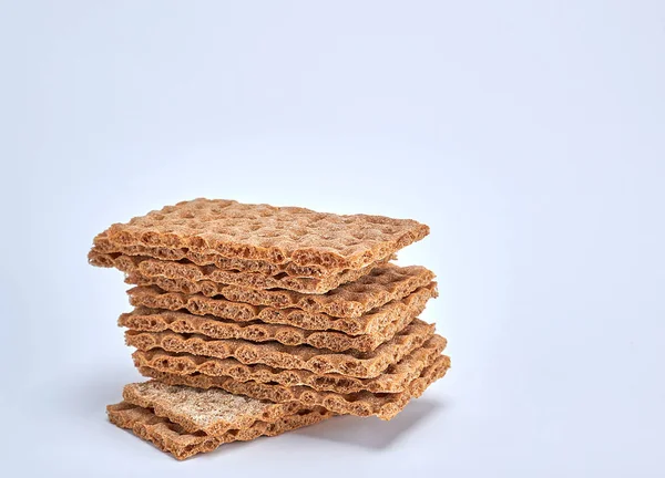 A stack of rectangular snack bars on a white background — Stock Photo, Image