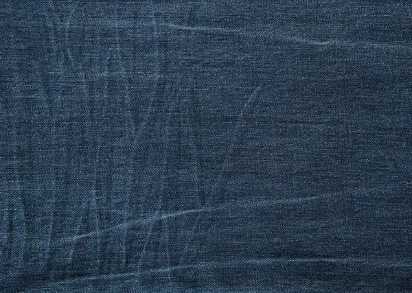 Tmavě modré džíny textury plnoformátový — Stock fotografie