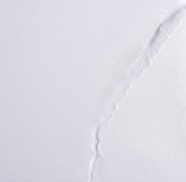 boş beyaz kağıt levha iki, yırtık kenarları yırtılmış