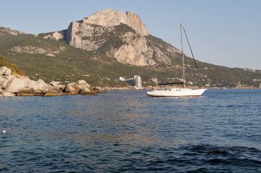 dağ Ilyas-kaya deniz ve Laspi şehri, Kırım, Ingiltere