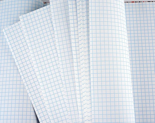 Blanco wit kwadraat Notebook papier blad — Stockfoto