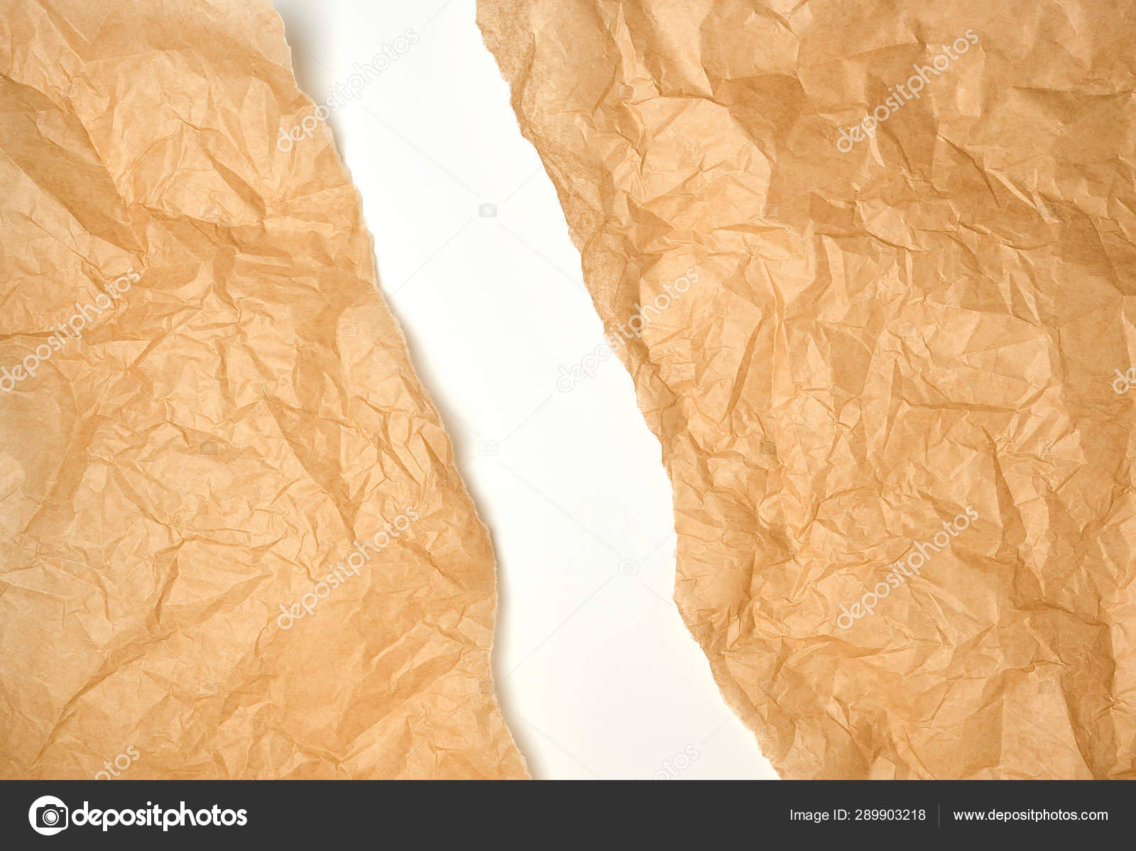 Torn crumpled brown parchment paper, white background Stock Photo by  ©nndanko.gmail.com 289903218