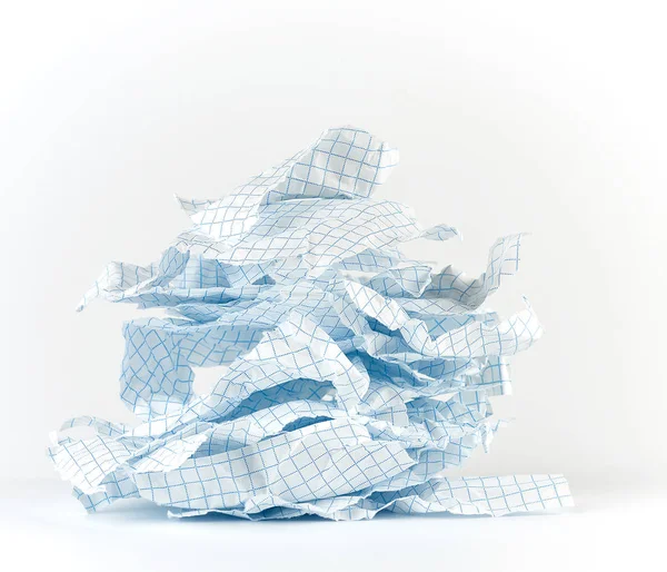 Empty torn pieces of paper from notebook to cell — Stock Photo, Image