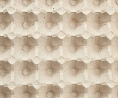 Bej kağıt yumurta tepsisinin hacimli dokusu, tam kare, kapat