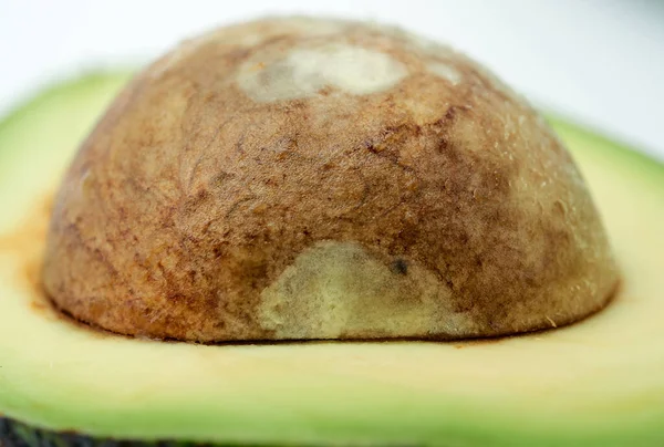 Zaad Van Rijpe Groene Avocado Macro Lekker Gezond — Stockfoto