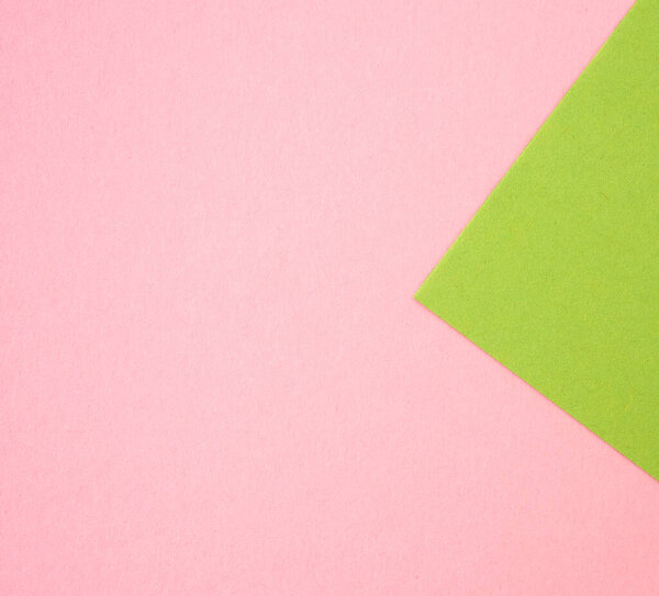 green-pink abstract paper background, copy space