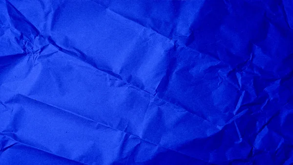 Kreukelig Blanco Vel Blauw Inpakkraftpapier Vintage Textuur Voor Ontwerper Volledig — Stockfoto