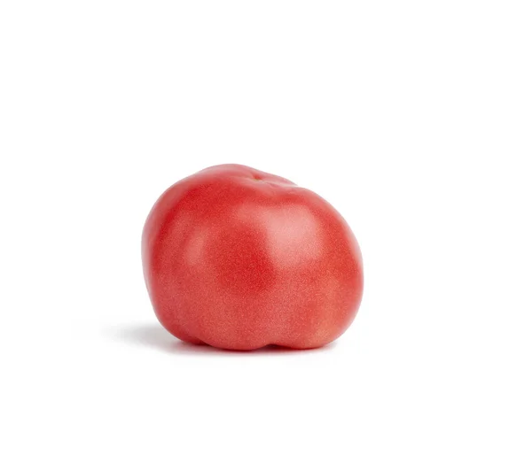 Ripe Ripe Red Tomato Isolated White Background Close — Stock Photo, Image