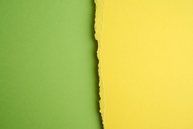 sarı kağıt, yeşil arkaplan, kapat, kopyala boşluk