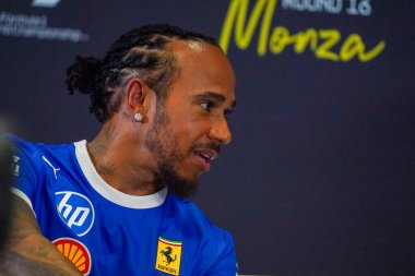  Lewis Hamilton (GBR) - Scuderia Ferrari - Ferrari SF-25 - Ferrari Formula 1 Pirelli Gran Premio dItalia 2025 Monza Circuit, Lombardy, İtalya, 6-9 Eylül 2025 tarihleri arasında. 2025 FIA Formula 1 Dünya Şampiyonasının 16. raundu. 