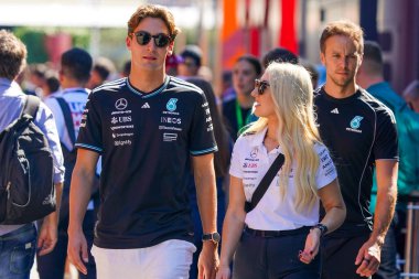  George Russell (GBR) - Mercedes-AMG PETRONAS F1 Takımı - Mercedes W16 - Mercedes E Performansı Formula 1 Pirelli Gran Premio dItalia 2025 Monza Circuit, Lombardy, İtalya, 6-9 Eylül 2025 tarihleri arasında.