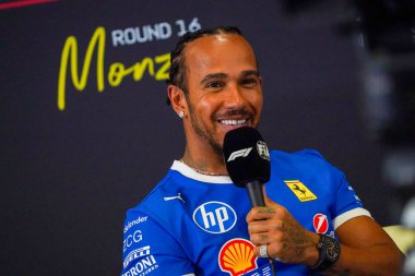  Lewis Hamilton (GBR) - Scuderia Ferrari - Ferrari SF-25 - Ferrari Formula 1 Pirelli Gran Premio dItalia 2025 Monza Circuit, Lombardy, İtalya, 6-9 Eylül 2025 tarihleri arasında. 2025 FIA Formula 1 Dünya Şampiyonasının 16. raundu. 