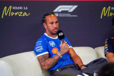  Lewis Hamilton (GBR) - Scuderia Ferrari - Ferrari SF-25 - Ferrari Formula 1 Pirelli Gran Premio dItalia 2025 Monza Circuit, Lombardy, İtalya, 6-9 Eylül 2025 tarihleri arasında. 2025 FIA Formula 1 Dünya Şampiyonasının 16. raundu.