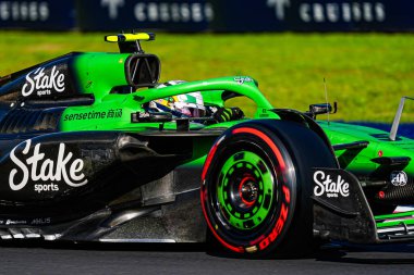 Gabriel Bortoleto (BRA) 6-9 Eylül 2025 tarihleri arasında İtalya 'nın Monza Pisti' nde düzenlenen Formula 1 Pirelli Gran Premio dItalia 2025 sezonunda F1 Team Sauber 'ı ele geçirdi. 2025 FIA Formula 1 Dünya Şampiyonasının 16. raundu.