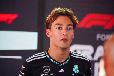  George Russell (GBR) - Mercedes-AMG PETRONAS F1 Takımı - Mercedes W16 - Mercedes E Performansı Formula 1 Pirelli Gran Premio dItalia 2025 Monza Circuit, Lombardy, İtalya, 6-9 Eylül 2025 tarihleri arasında.