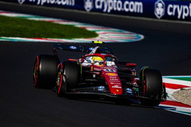 Lewis Hamilton (GBR) - Scuderia Ferrari - Ferrari SF-25 - Ferrari Formula 1 Pirelli Gran Premio dItalia 2025 Monza Circuit, Lombardy, İtalya, 6-9 Eylül 2025 tarihleri arasında. 2025 FIA Formula 1 Dünya Şampiyonasının 16. raundu. 