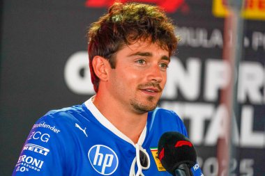  Charles Leclerc (MON) - Scuderia Ferrari - Ferrari SF-25 - Ferrari Formula 1 Pirelli Gran Premio dItalia 2025 tarihinde 6-9 Eylül 2025 tarihleri arasında İtalya 'nın Monza Pisti' nde gerçekleşti. 2025 FIA Formula 1 Dünya Şampiyonasının 16. raundu. 
