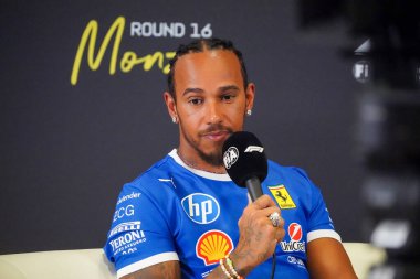  Lewis Hamilton (GBR) - Scuderia Ferrari - Ferrari SF-25 - Ferrari Formula 1 Pirelli Gran Premio dItalia 2025 Monza Circuit, Lombardy, İtalya, 6-9 Eylül 2025 tarihleri arasında. 2025 FIA Formula 1 Dünya Şampiyonasının 16. raundu.