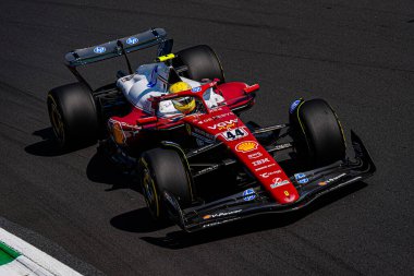  Lewis Hamilton (GBR) - Scuderia Ferrari - Ferrari SF-25 - Ferrari Formula 1 Pirelli Gran Premio dItalia 2025 Monza Circuit, Lombardy, İtalya, 6-9 Eylül 2025 tarihleri arasında. 2025 FIA Formula 1 Dünya Şampiyonasının 16. raundu. 