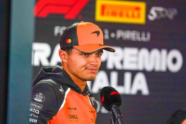  Lando Norris (GBR) - McLaren Formula 1 Takımı - McLaren MCL39 - Mercedes Formula 1 Pirelli Gran Premio dItalia 2025 Monza Pisti, Lombardy, İtalya, 6-9 Eylül 2025 tarihleri arasında. 2025 FIA Formula 1 Dünya Şampiyonasının 16. raundu.