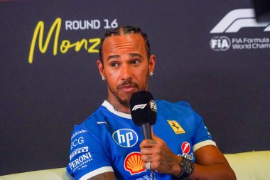  Lewis Hamilton (GBR) - Scuderia Ferrari - Ferrari SF-25 - Ferrari Formula 1 Pirelli Gran Premio dItalia 2025 Monza Circuit, Lombardy, İtalya, 6-9 Eylül 2025 tarihleri arasında. 2025 FIA Formula 1 Dünya Şampiyonasının 16. raundu.