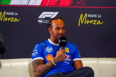  Lewis Hamilton (GBR) - Scuderia Ferrari - Ferrari SF-25 - Ferrari Formula 1 Pirelli Gran Premio dItalia 2025 Monza Circuit, Lombardy, İtalya, 6-9 Eylül 2025 tarihleri arasında. 2025 FIA Formula 1 Dünya Şampiyonasının 16. raundu.