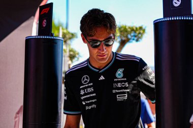  George Russell (GBR) - Mercedes-AMG PETRONAS F1 Takımı - Mercedes W16 - Mercedes E Performansı Formula 1 Pirelli Gran Premio dItalia 2025 Monza Circuit, Lombardy, İtalya, 6-9 Eylül 2025 tarihleri arasında. 