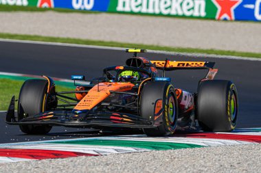  Lando Norris (GBR) - McLaren Formula 1 Takımı - McLaren MCL39 - Mercedes Formula 1 Pirelli Gran Premio dItalia 2025 Monza Pisti, Lombardy, İtalya, 6-9 Eylül 2025 tarihleri arasında. 2025 FIA Formula 1 Dünya Şampiyonasının 16. raundu.