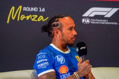  Lewis Hamilton (GBR) - Scuderia Ferrari - Ferrari SF-25 - Ferrari Formula 1 Pirelli Gran Premio dItalia 2025 Monza Circuit, Lombardy, İtalya, 6-9 Eylül 2025 tarihleri arasında. 2025 FIA Formula 1 Dünya Şampiyonasının 16. raundu.