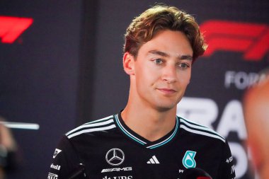  George Russell (GBR) - Mercedes-AMG PETRONAS F1 Takımı - Mercedes W16 - Mercedes E Performansı Formula 1 Pirelli Gran Premio dItalia 2025 Monza Circuit, Lombardy, İtalya, 6-9 Eylül 2025 tarihleri arasında. 