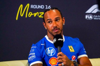  Lewis Hamilton (GBR) - Scuderia Ferrari - Ferrari SF-25 - Ferrari Formula 1 Pirelli Gran Premio dItalia 2025 Monza Circuit, Lombardy, İtalya, 6-9 Eylül 2025 tarihleri arasında. 2025 FIA Formula 1 Dünya Şampiyonasının 16. raundu.