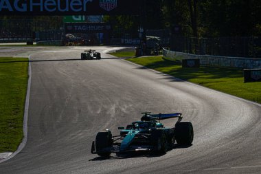  Lance Stroll (CAN) - Aston Martin Aramco F1 Takımı - Aston Martin AMR25 - Mercedes Formula 1 Pirelli Gran Premio dItalia 2025 Monza Pisti, Lombardy, İtalya, 6-9 Eylül 2025 tarihleri arasında. 