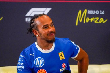  Lewis Hamilton (GBR) - Scuderia Ferrari - Ferrari SF-25 - Ferrari Formula 1 Pirelli Gran Premio dItalia 2025 Monza Circuit, Lombardy, İtalya, 6-9 Eylül 2025 tarihleri arasında. 2025 FIA Formula 1 Dünya Şampiyonasının 16. raundu.