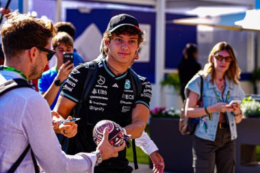  Andrea Kimi Antonelli (ITA) - Mercedes-AMG PETRONAS F1 Takımı - Mercedes W16 - Mercedes E Performansı Formula 1 Pirelli Gran Premio dItalia 2025 Monza Pisti, Lombardy, İtalya, 6-9 Eylül 2025 tarihleri arasında. 