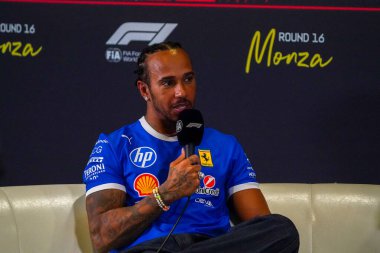  Lewis Hamilton (GBR) - Scuderia Ferrari - Ferrari SF-25 - Ferrari Formula 1 Pirelli Gran Premio dItalia 2025 Monza Circuit, Lombardy, İtalya, 6-9 Eylül 2025 tarihleri arasında. 2025 FIA Formula 1 Dünya Şampiyonasının 16. raundu.