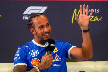  Lewis Hamilton (GBR) - Scuderia Ferrari - Ferrari SF-25 - Ferrari Formula 1 Pirelli Gran Premio dItalia 2025 Monza Circuit, Lombardy, İtalya, 6-9 Eylül 2025 tarihleri arasında. 2025 FIA Formula 1 Dünya Şampiyonasının 16. raundu. 