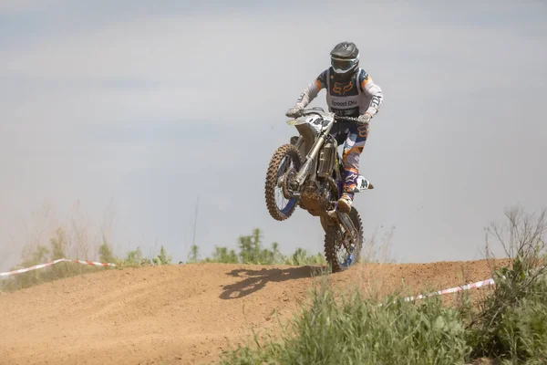 Ukrayna Kyiv 2020 Adım Golosievo Pyrohiv Kyiv Extreme Motocross Rider — Stok fotoğraf