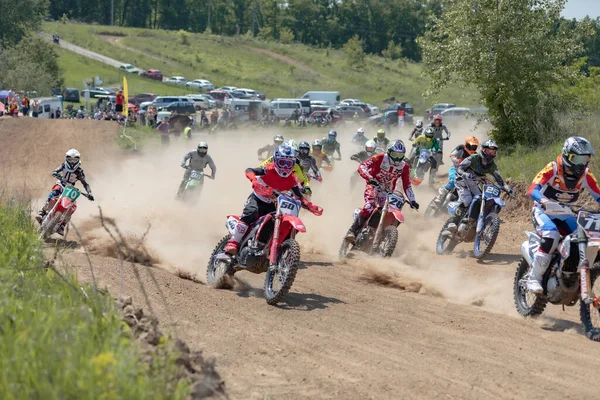 Oekraïne Kiev 2020 Eerste Stap Golosievo Pyrohiv Kyiv Extreme Motocross — Stockfoto