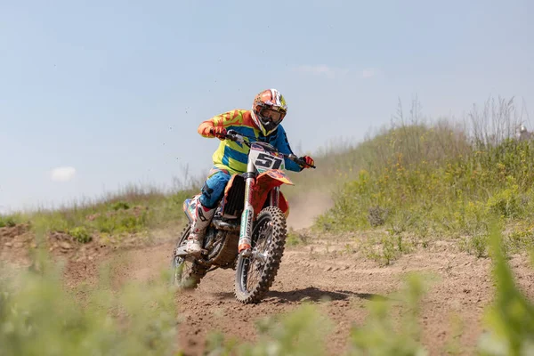 Ucrania Kiev 2020 Primer Paso Golosievo Pyrohiv Kyiv Extreme Motocross — Foto de Stock