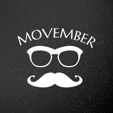 Movember reklam vektör metin ve grafik, vektör, illüstrasyon, eps dosyası ile