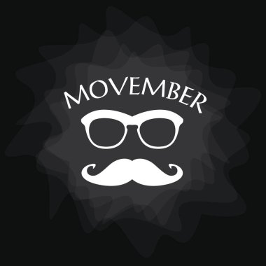 Movember reklam vektör metin ve grafik, vektör, illüstrasyon, eps dosyası ile