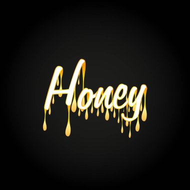 Tatlım tipografi damlama siyah arka plan, vektör, Illustrator eps dosyası üzerinde