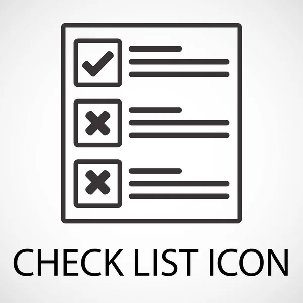 Einfaches Checklisten Symbol Vektor Illustration Eps Datei — Stockvektor